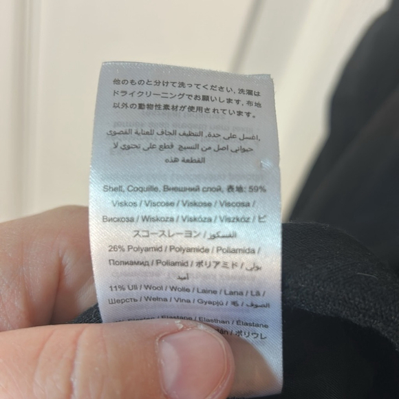 Tiger of Sweden Blossom S Black Trousers wool blend size 40/large scandi girl - Picture 6 of 9